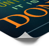 Motivatie mogelijkheid Citaat Blauw Poster afdrukk (Hoek)