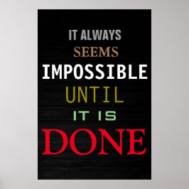 Motivatie mogelijkheid Quote Poster afdrukken