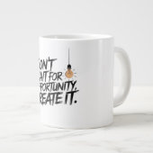 motivatie mok, inspirerend grote koffiekop (Voorkant rechts)