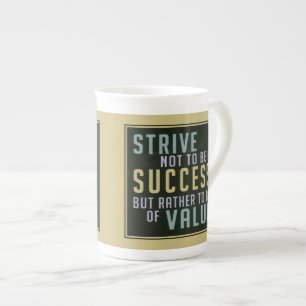 Motivatie mokken voor succes en waarde