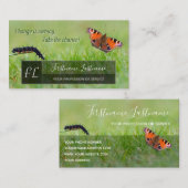 Motivatie monogram voor driepijlervlinder visitekaartje (Voorkant / Achterkant)