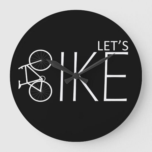 Motivatie mountainbike quotes grote klok (Voorkant)