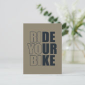 motivatie mountainbiken citaat briefkaart (Staand voorkant)