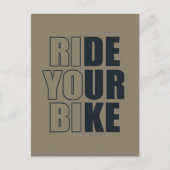 motivatie mountainbiken citaat briefkaart (Voorkant)