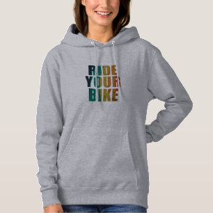 motivatie mountainbiken citaat hoodie
