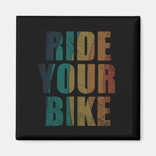 Motivatie mountainbiken citaat magneet (Voorkant)