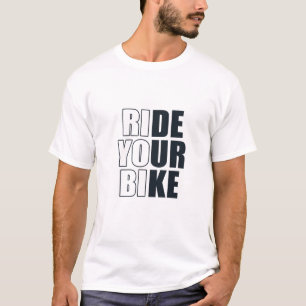 motivatie mountainbiken citaat t-shirt