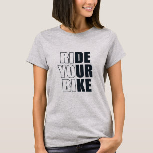 motivatie mountainbiken citaat t-shirt