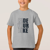 motivatie mountainbiken citaat t-shirt (Voorkant)