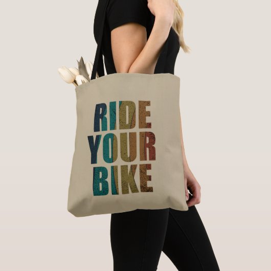 Motivatie mountainbiken citaat tote bag (Dichtbij)