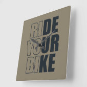 motivatie mountainbiken citaat vierkante klok (Hoek)