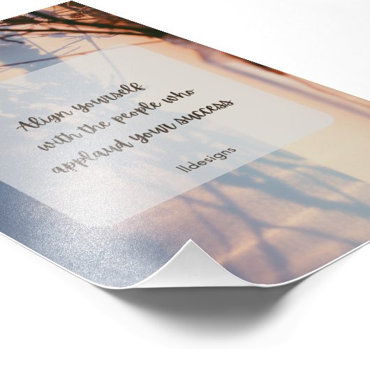 Motivatie muur art-Origineel Citaat Foto Afdruk (Hoek)