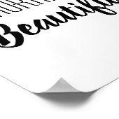 motivatie muuraart quote - goedemorgen poster (Hoek)