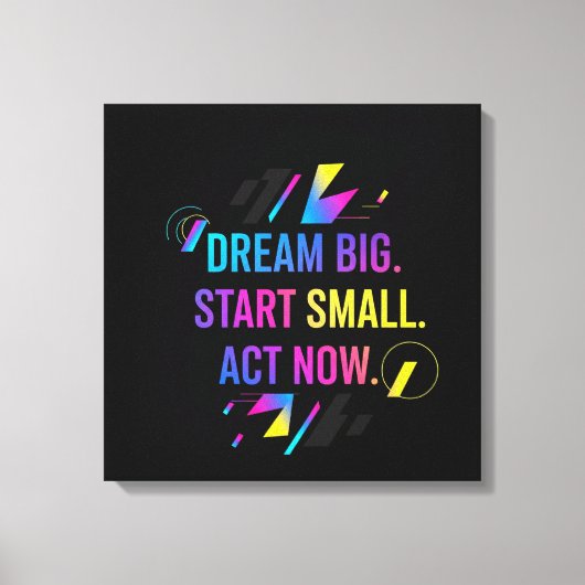 Motivatie muurkunst Canva Art Canvas Afdruk (Voorkant)