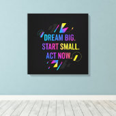 Motivatie muurkunst Canva Art Canvas Afdruk (Insitu (Houten vloer))