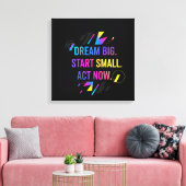 Motivatie muurkunst Canva Art Canvas Afdruk (Insitu (Woonkamer))