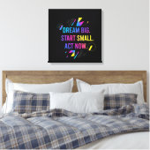 Motivatie muurkunst Canva Art Canvas Afdruk (Insitu (Slaapkamer))