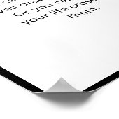 motivatie muurkunst, inspirerend citaat poster (Hoek)