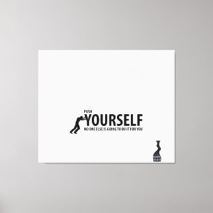 motivatie muurkunst, inspirerend quote, positi canvas afdruk