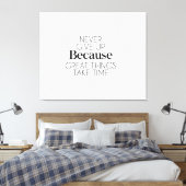 motivatie muurkunst, inspirerend quote, positi canvas afdruk (Insitu (Slaapkamer))