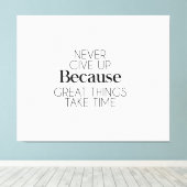 motivatie muurkunst, inspirerend quote, positi canvas afdruk (Insitu (Houten vloer))