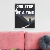 Motivatie muurkunst - stap voor stap canvas afdruk (Insitu (Woonkamer))