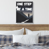 Motivatie muurkunst - stap voor stap canvas afdruk (Insitu (Slaapkamer))