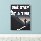 Motivatie muurkunst - stap voor stap canvas afdruk (Insitu (Houten vloer))