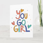 Motivatie 'n kindermeisje dat je naar het meisje g kaart (Voorkant)