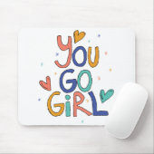 Motivatie 'n kindermeisje dat je naar het meisje g muismat (Met muis)