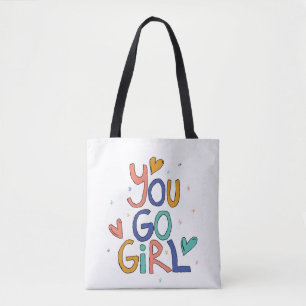 Motivatie 'n kindermeisje dat je naar het meisje g tote bag