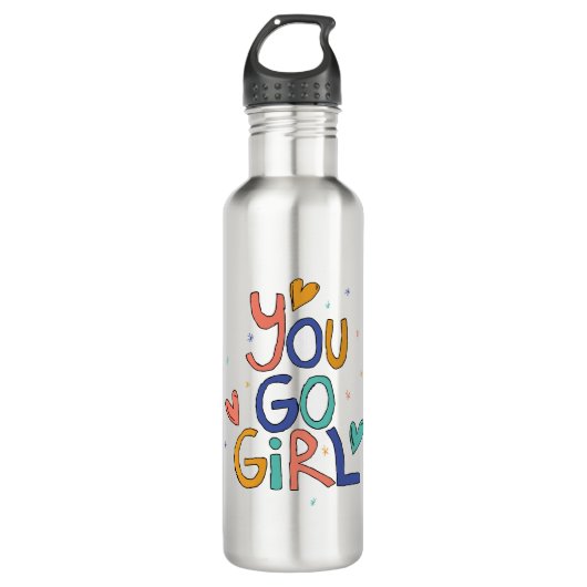 Motivatie 'n kindermeisje dat je naar het meisje g waterfles (Voorkant)