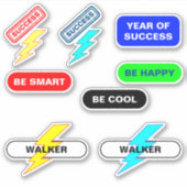 Motivatie Naam & Positieve Bevestiging Stickers (Voorkant)