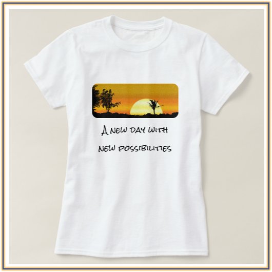 Motivatie New Day Sunrise T-shirt
