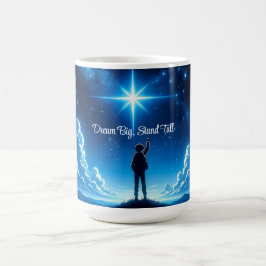 Motivatie Night Sky Mok - Dream Big, Stand Tall