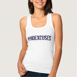 Motivatie #NOEXCUSES GYM en fitness Tanktop