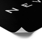 Motivatie nooit basketbal opgeven poster (Hoek)