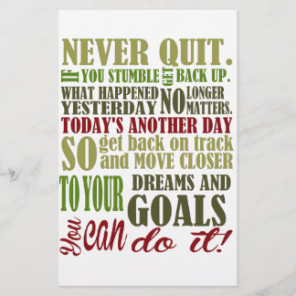 Motivatie: Nooit stoppen