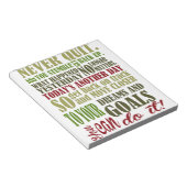 Motivatie: Nooit stoppen Notitieblok (Schuin)