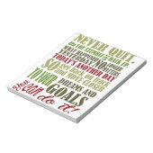 Motivatie: Nooit stoppen Notitieblok (Linkerzijde)