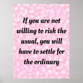 Motivatie noteringen en gezegden poster