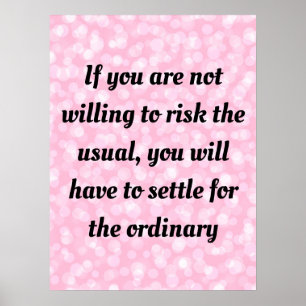 Motivatie noteringen en gezegden poster