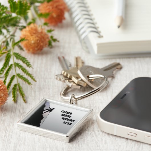 motivatie noteringen voor klimmers sleutelhanger (Zijkant)