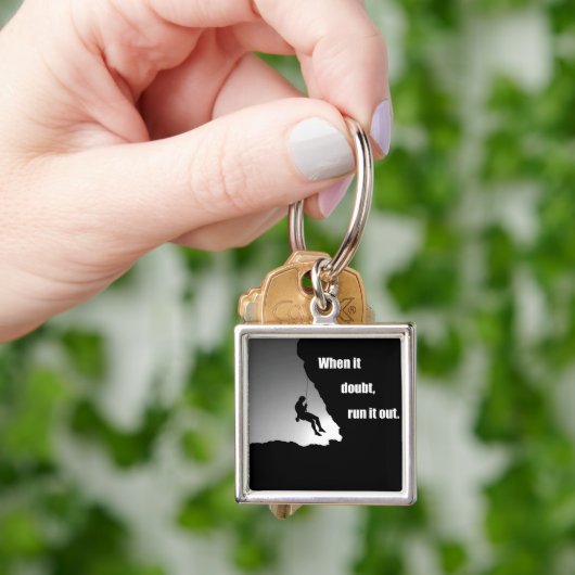 motivatie noteringen voor klimmers sleutelhanger (Hand)