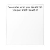 motivatie notitieblok (Voorkant)