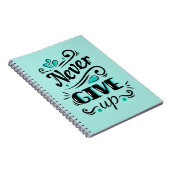 Motivatie Notitieboek nooit opgeven (Rechterzijde)