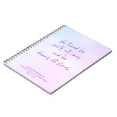 Motivatie Notitieboek Paars Meisjesscript (Linkerzijde)