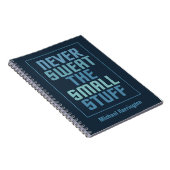 Motivatie notitieboek voor aangepaste naam (Rechterzijde)