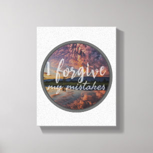 motivatie ochtendcitaten voor zelfaanvaarding canvas afdruk
