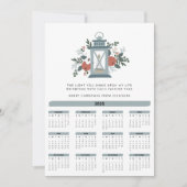 Motivatie offerte 2025 Kalender Bloemen Feestdagenkaart (Voorkant)